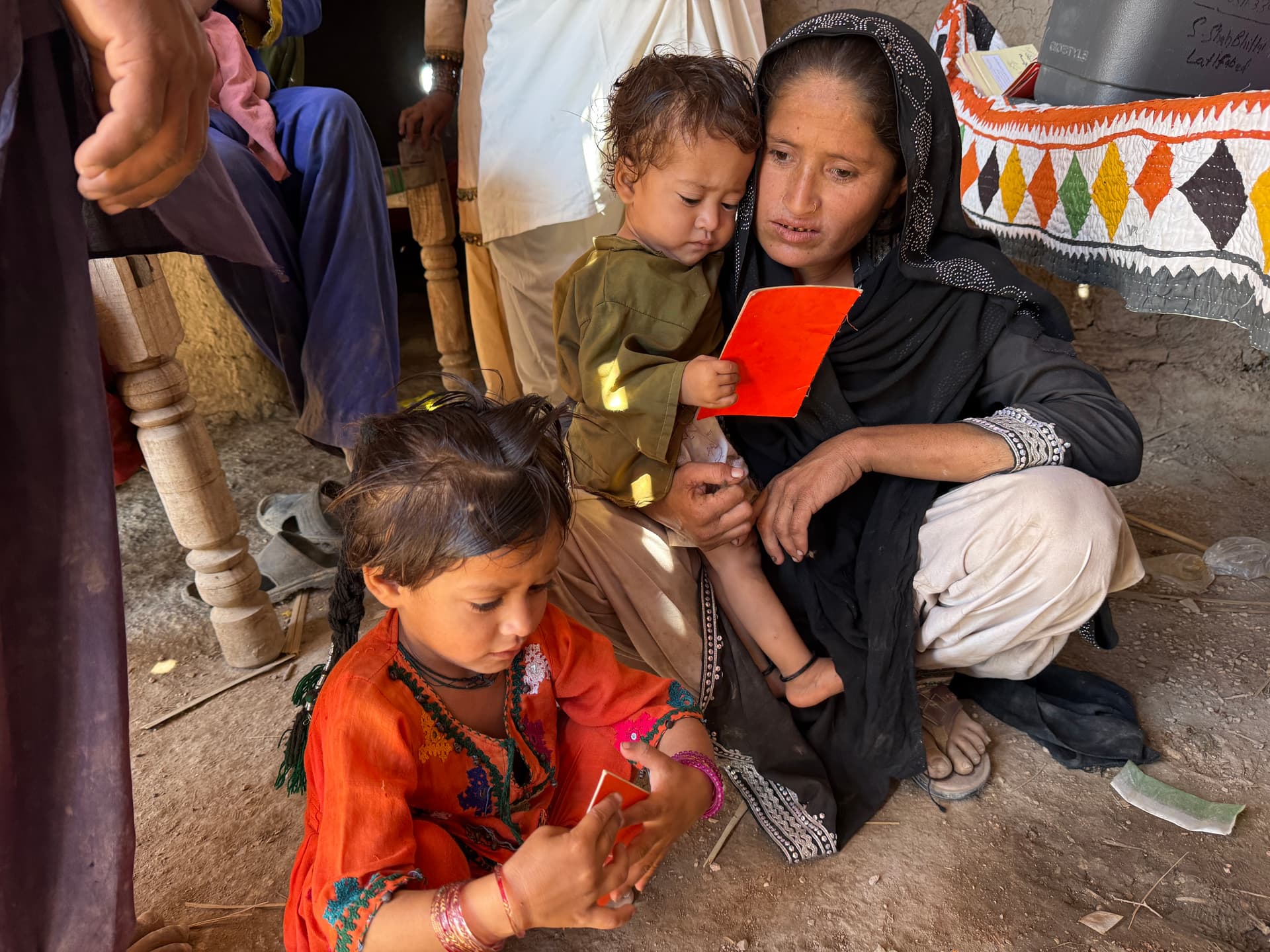 Health worker Hamza Lakho with community